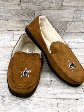Men's FOCO Forever Collectibles Dallas Cowboys Moccasin Slippers, Size XL
